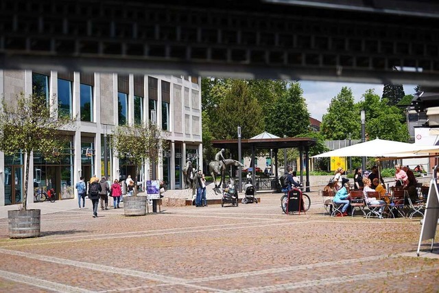 Der Bahnhofsplatz in Lrrach  | Foto: Jonas Hirt