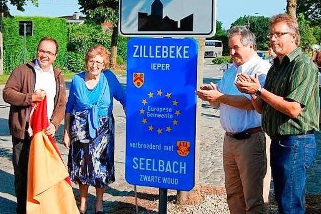 Seelbach und das belgische Zillebeke feiern ihre Partnerschaft