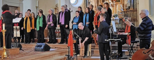 Immer wieder bringen die Gospel Singer...zweimal in Mnchweier und Oberhausen.   | Foto: Werner Schnabl