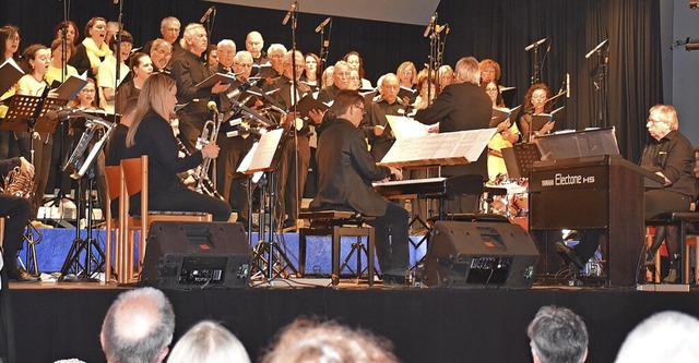 &#8222;Diagonal durchs Musical&#8220; ...ndingen ihr Publikum am Samstagabend.   | Foto: Roland Vitt