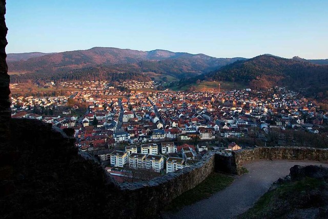 Waldkirch und der Kandel, von der Kastelburg aus gesehen (Archivfoto)  | Foto: Patrik Mller