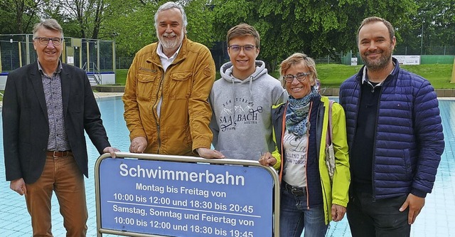 Fr die Sommersaison  vorbereitet (von...rablowski und Christoph Semrau (DLRG)   | Foto: Frank Schoch