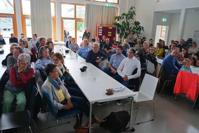 Volles Haus: Die Mensa der Hebelschule... Zukunftswerkstatt rappelvoll besetzt.  | Foto: Martin Pfefferle