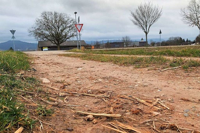 Feldweg und Ackerstreifen im Norden der Stadt sollen zur Umgehungsstrae werden.  | Foto: Simone Hhl