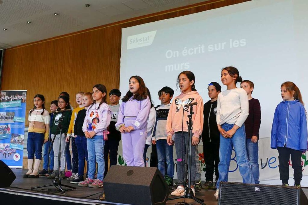 Grenzberschreitendes Sprachenfest Wal... Slestat. Klasse der Kastelbergschule  | Foto: Sylvia Sredniawa