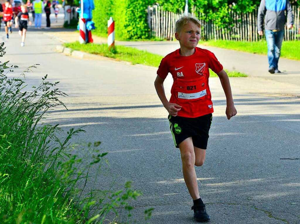 Groe Begeisterung und viel Einsatz beim Feierabendlauf in und um Buggingen.