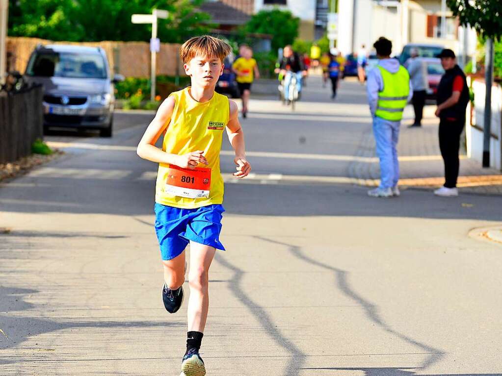 Groe Begeisterung und viel Einsatz beim Feierabendlauf in und um Buggingen.