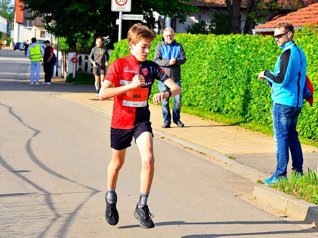 Groe Begeisterung und viel Einsatz beim Feierabendlauf in und um Buggingen.