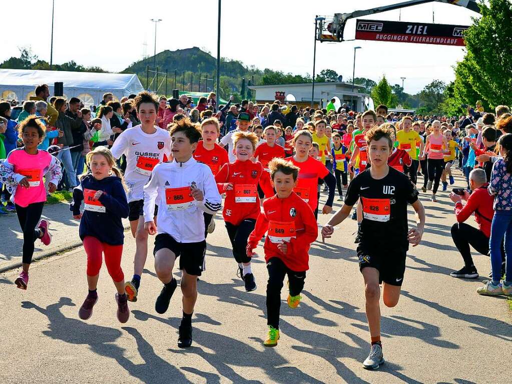 Groe Begeisterung und viel Einsatz beim Feierabendlauf in und um Buggingen.