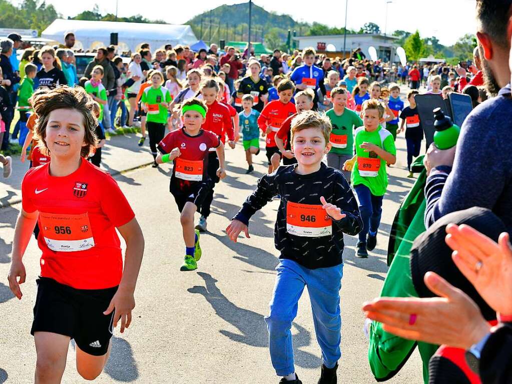 Groe Begeisterung und viel Einsatz beim Feierabendlauf in und um Buggingen.