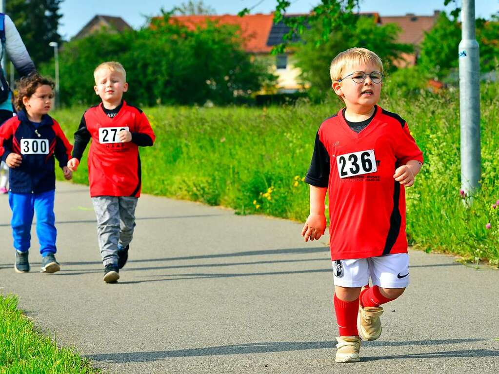 Groe Begeisterung und viel Einsatz beim Feierabendlauf in und um Buggingen.