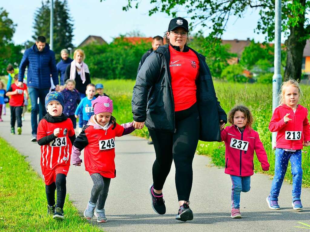 Groe Begeisterung und viel Einsatz beim Feierabendlauf in und um Buggingen.