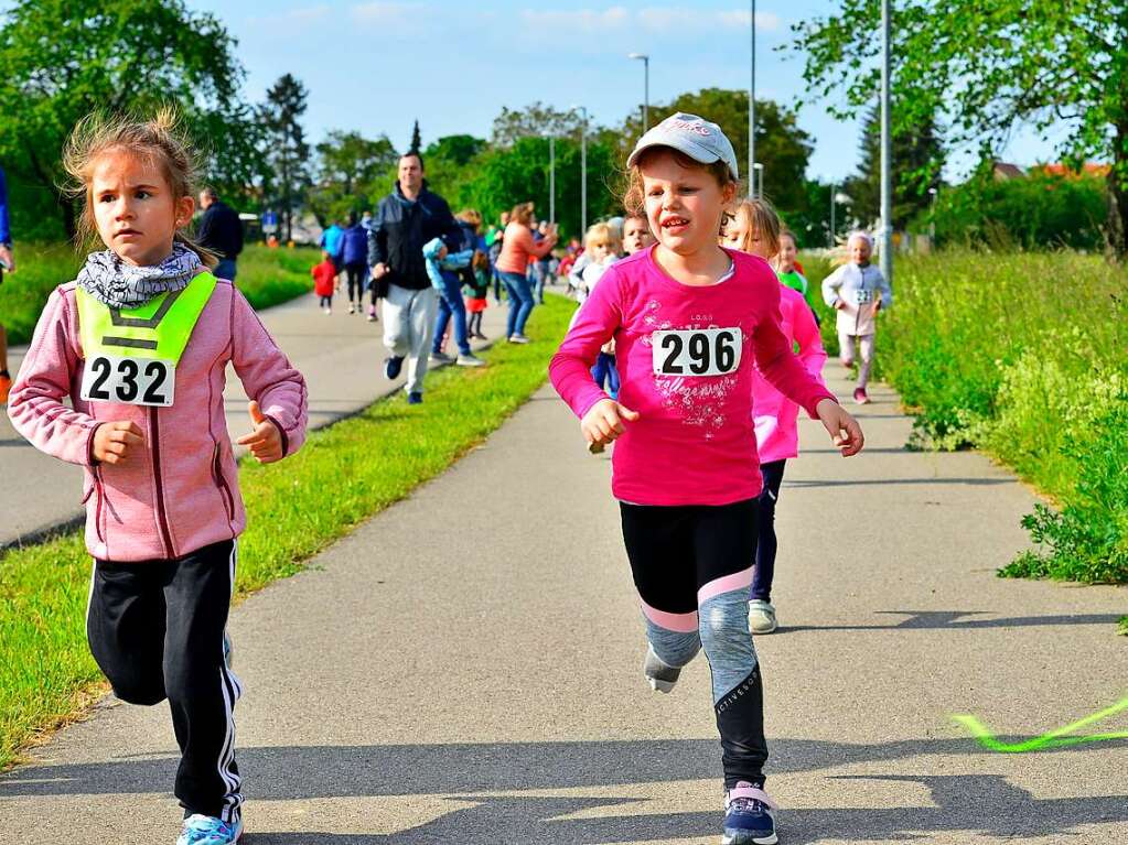 Groe Begeisterung und viel Einsatz beim Feierabendlauf in und um Buggingen.