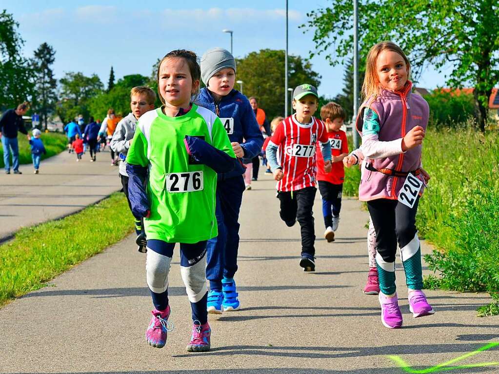 Groe Begeisterung und viel Einsatz beim Feierabendlauf in und um Buggingen.