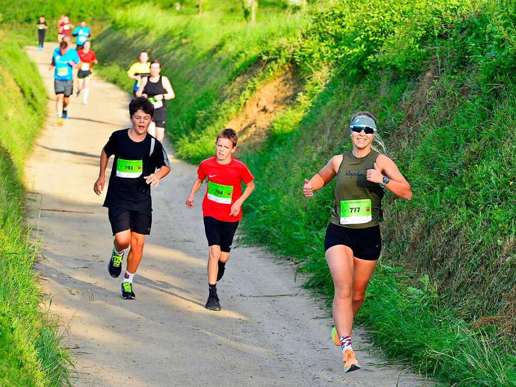 Groe Begeisterung und viel Einsatz beim Feierabendlauf in und um Buggingen.