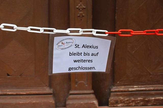 Seit Mitte Januar muss die Kirche geschlossen blieben.  | Foto: Annika Sindlinger