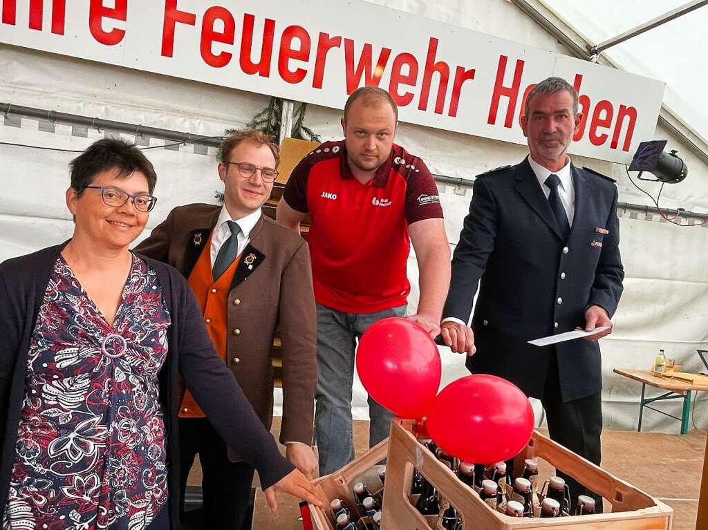 Mit einem Festakt wurde am Vatertag das 100-jhrige Bestehen der Feuerwehr in Horben gefeiert.