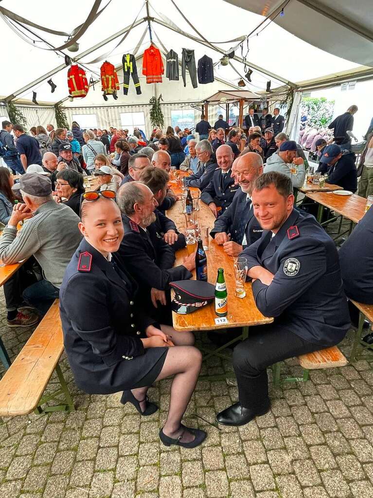 Mit einem Festakt wurde am Vatertag das 100-jhrige Bestehen der Feuerwehr in Horben gefeiert.