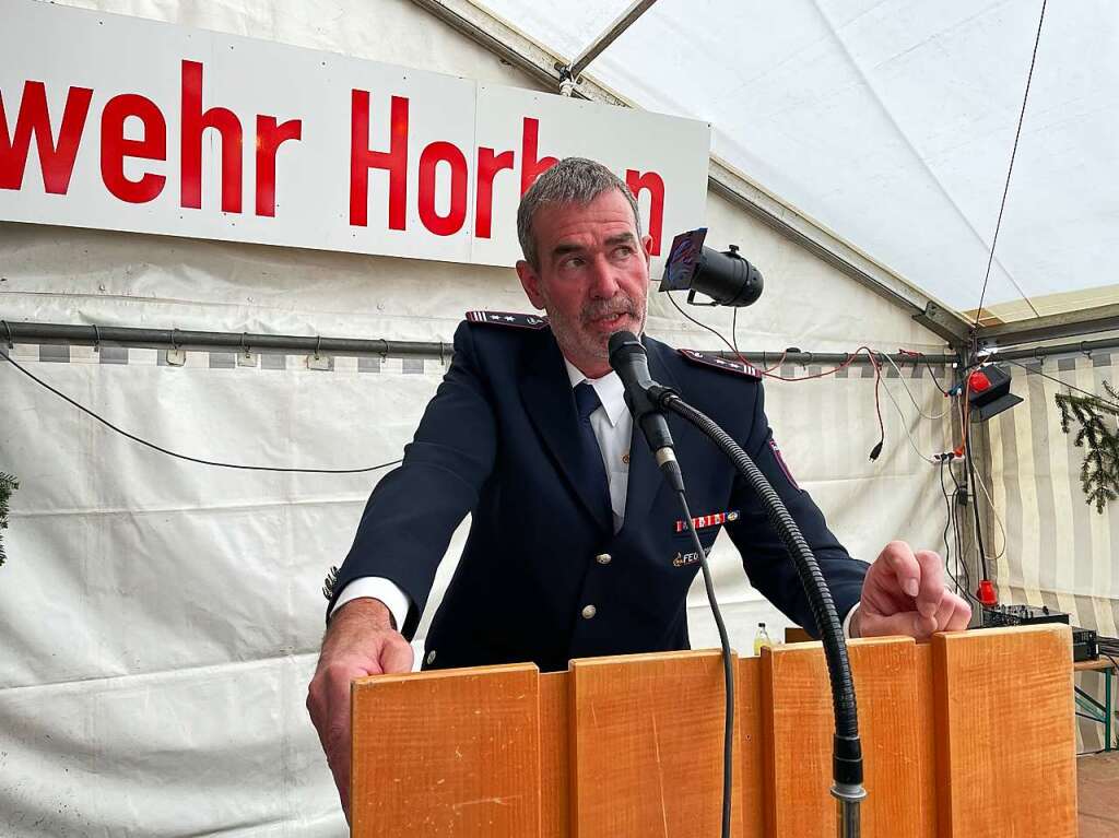 Mit einem Festakt wurde am Vatertag das 100-jhrige Bestehen der Feuerwehr in Horben gefeiert.