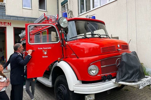 Seit 1978 im Einsatz. Das mittlerweile...g umgebaute Lschgruppenfahrzeug LF 8.  | Foto: Mario Schneberg