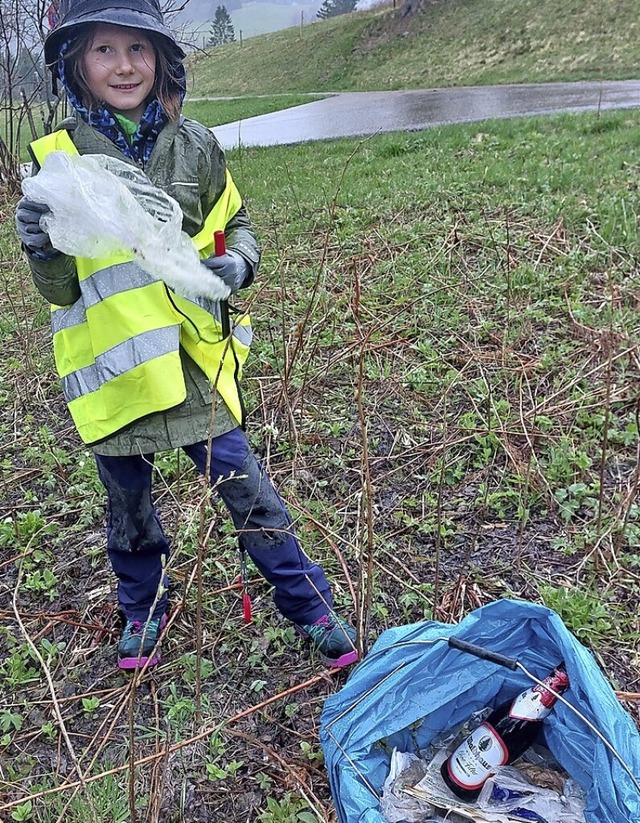 Johanna bei der Putzete  | Foto: Privat