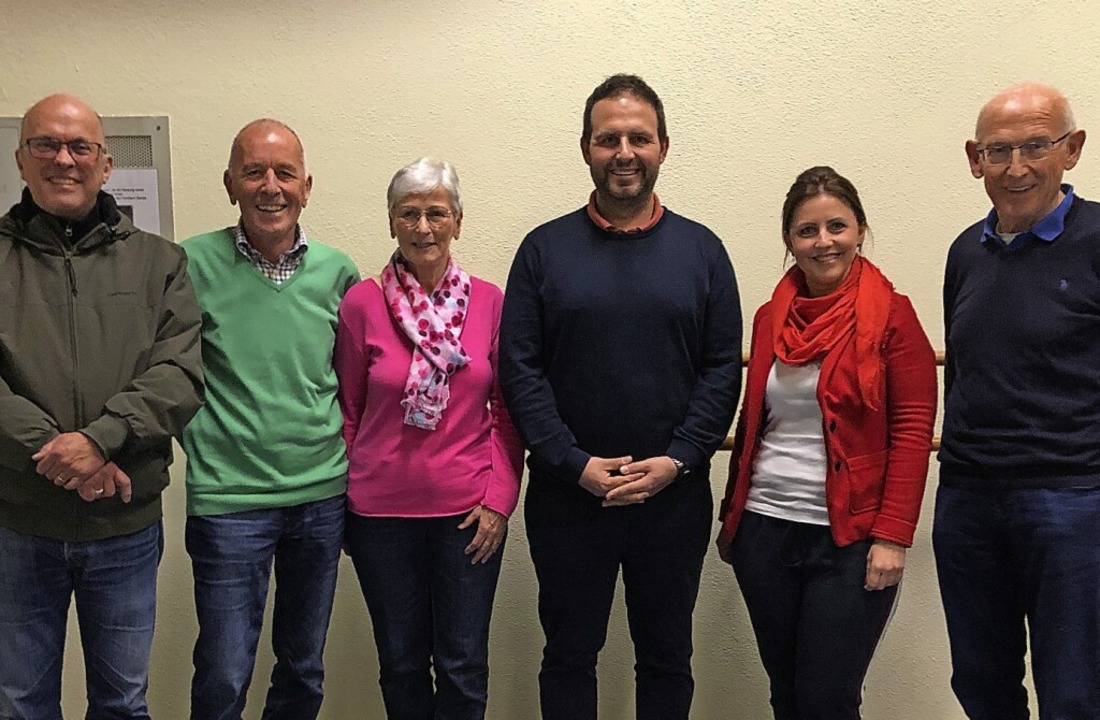 Der neue Vorstand der SG Landwasser (v...oller, Helene Luft und  Hans Rehermann  | Foto: SG Landwasser