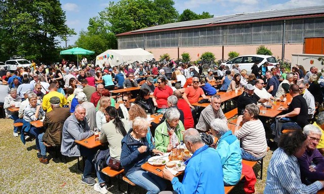 Viele Gste auch am neuen Standort: Da...n diesem Jahr an der Reithalle statt.   | Foto: Wolfgang Knstle