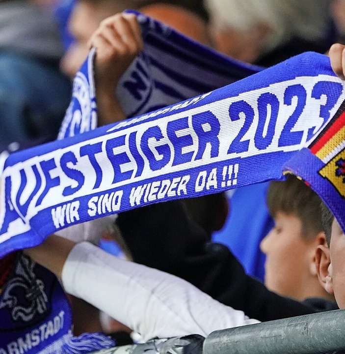 Richtig! Darmstadt 98 steigt in die Beletage des deutschen Fußballs auf.  | Foto: Uwe Anspach (dpa)