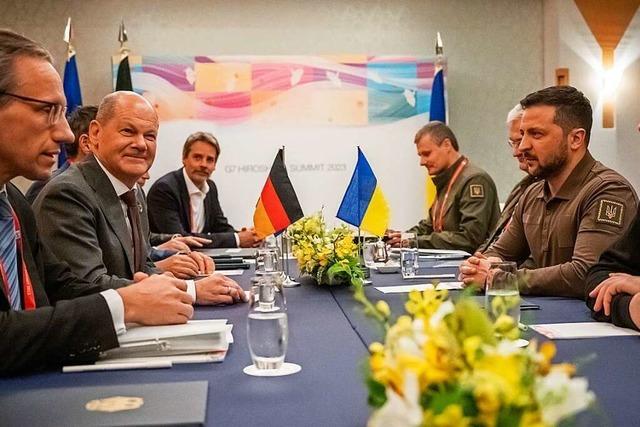 Selenskyj beim G7-Gipfel: Ukraine setzt mit Kampfjets auf Kriegswende