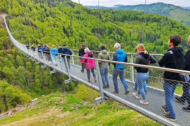 BZ-Hautnah ermglicht einen ersten Gang ber die neue Brcke am Todtnauer Wasserfall