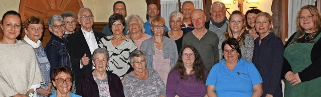 Viele langjhrige Mitglieder sind bei ... Turnvereins Eintracht geehrt worden.   | Foto: Bettina Schaller