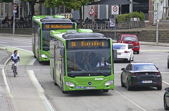 Stadtbusse in Offenburg  | Foto: Helmut Seller