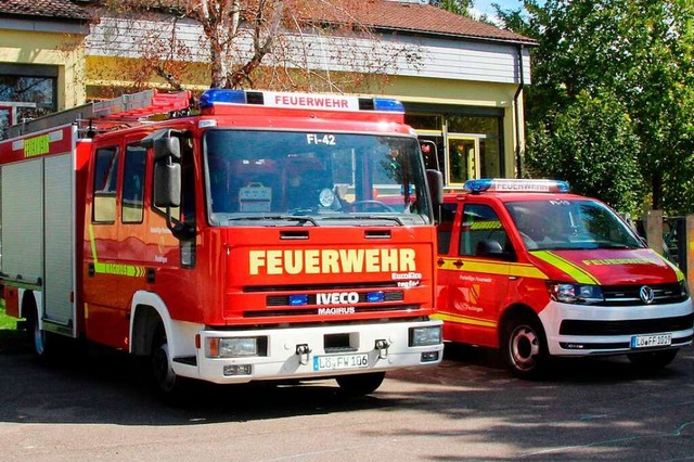 Fahrzeuge der Feuerwehr Fischingen  | Foto: Reinhard Cremer