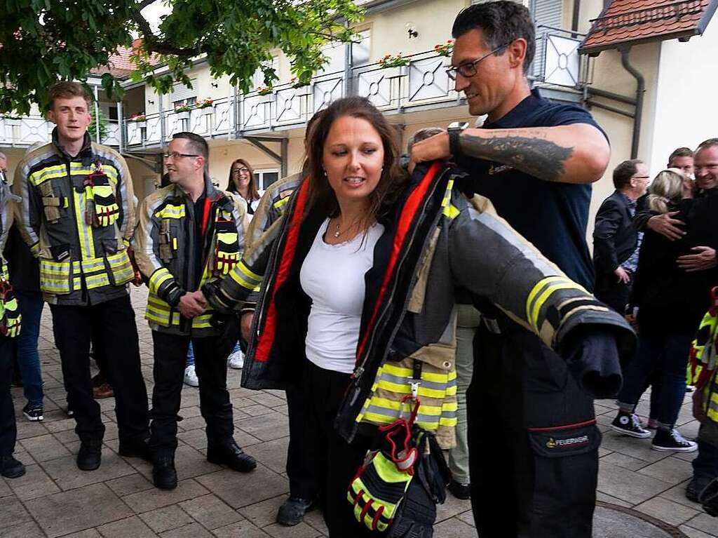 Beim Wahlabend in Eschbach