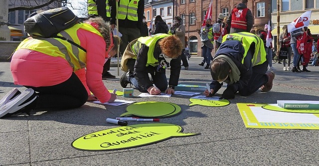 Der Fachkrftemangel in Kitas war Them...ngungen fr Erzieherinnen aufgekommen.  | Foto: Peter Gerigk