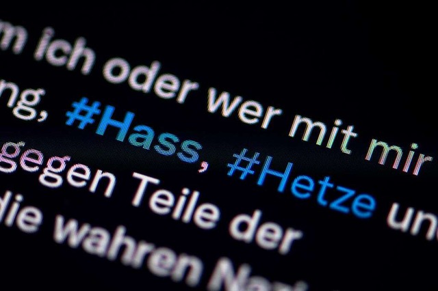 Hass-Posts gibt es im Internet in Massen.  | Foto: Fabian Sommer (dpa)