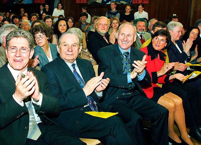 Beim Festakt zum 90-jhrigen Bestehen ...olfgang G. Mller und Philipp Brucker.  | Foto: Heidi Foessel