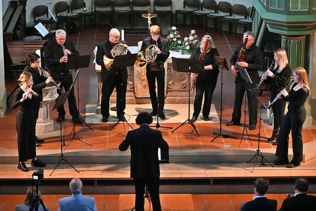 Die Winzerkapelle berzeugte auch als philharmonisches Ensemble.  | Foto: Markus Zimmermann