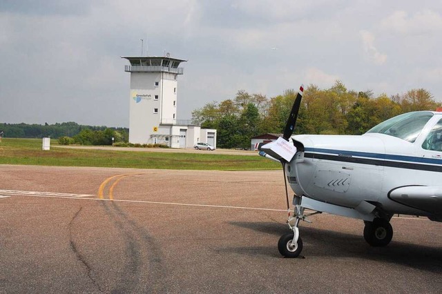 Der Gewerbepark will die Freizeitflieg...swerden und auf Geschftsflge setzen.  | Foto: Barbara Schmidt