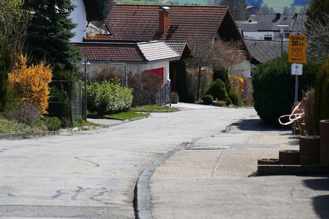 Die Strae &#8222;Im Bierbrunnen&#8220...eigen die angesetzten Haushaltsmittel.  | Foto: Juliane Khnemund