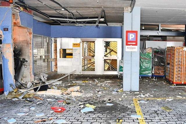 Wieder fliegen Geldautomaten am Hochrhein in die Luft