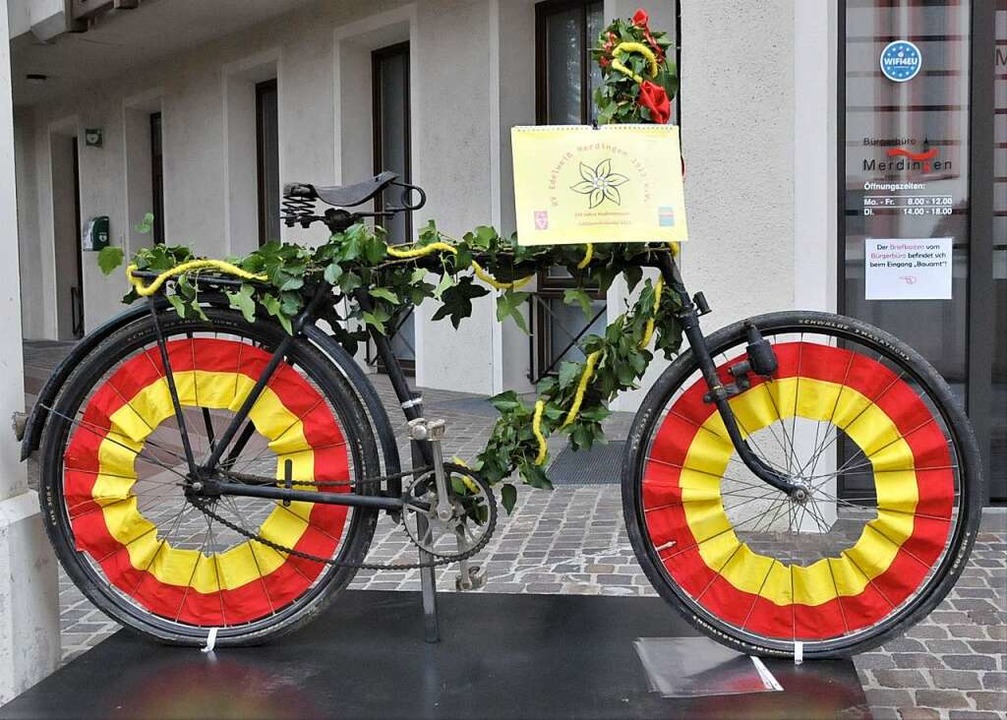 Der Merdinger Radfahrverein Edelweiß f...ieses Jahr sein 100-jähriges Bestehen.  | Foto: Sebastian Ehret