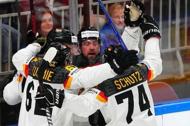 Eishockey-WM: Deutschland gewinnt gegen Schweiz und erreicht Halbfinale