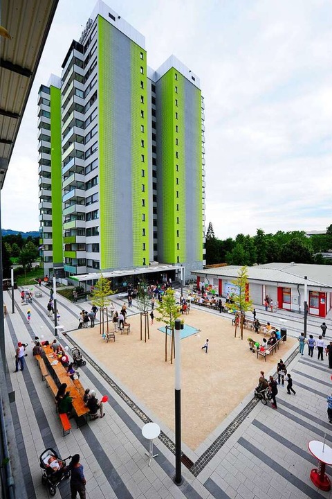 Wie ein Wohnumfeld aufgewertet wird, i...mit Supermarkt, Kita und 30 Wohnungen.  | Foto: Ingo Schneider