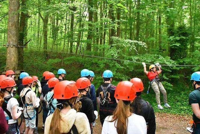 Wie Schüler ihre Konzentration beim Klettern in Lörrach schulen