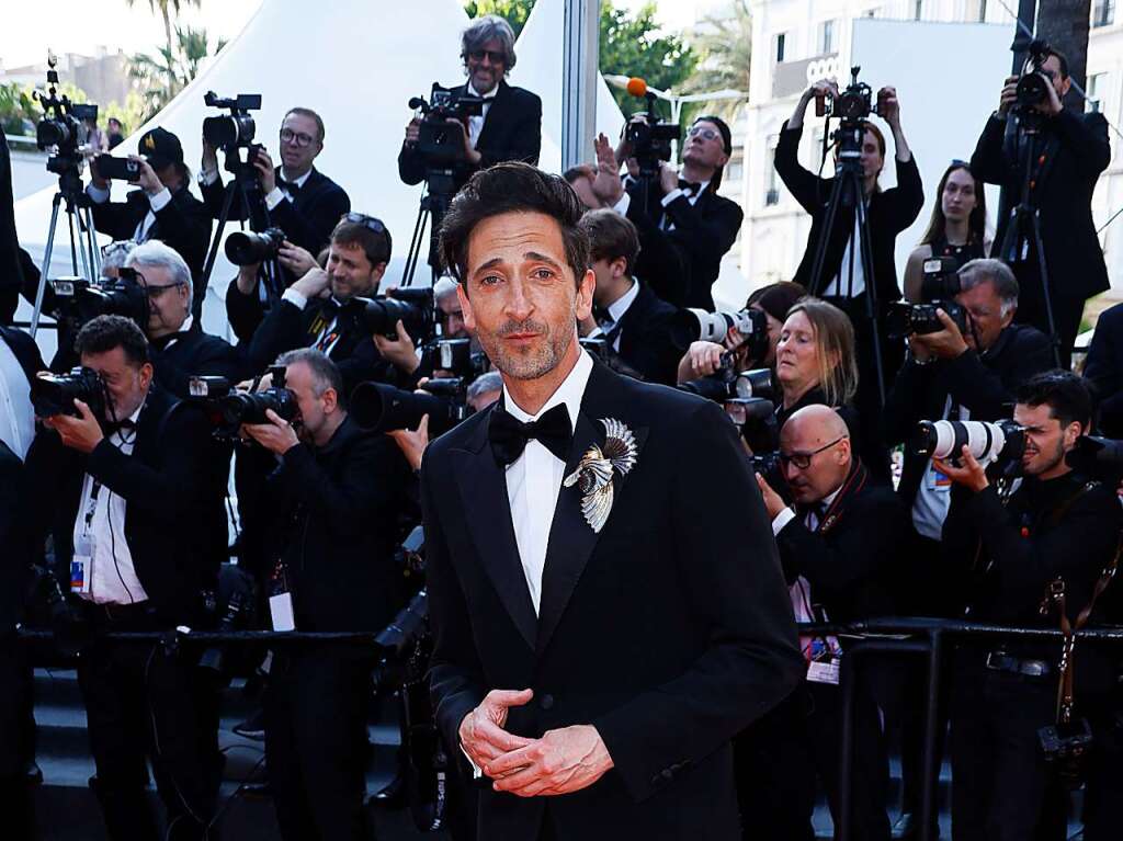 Adrien Brody, Schauspieler aus den USA, auf dem Roten Teppich vor der Premiere des Films Asteroid City