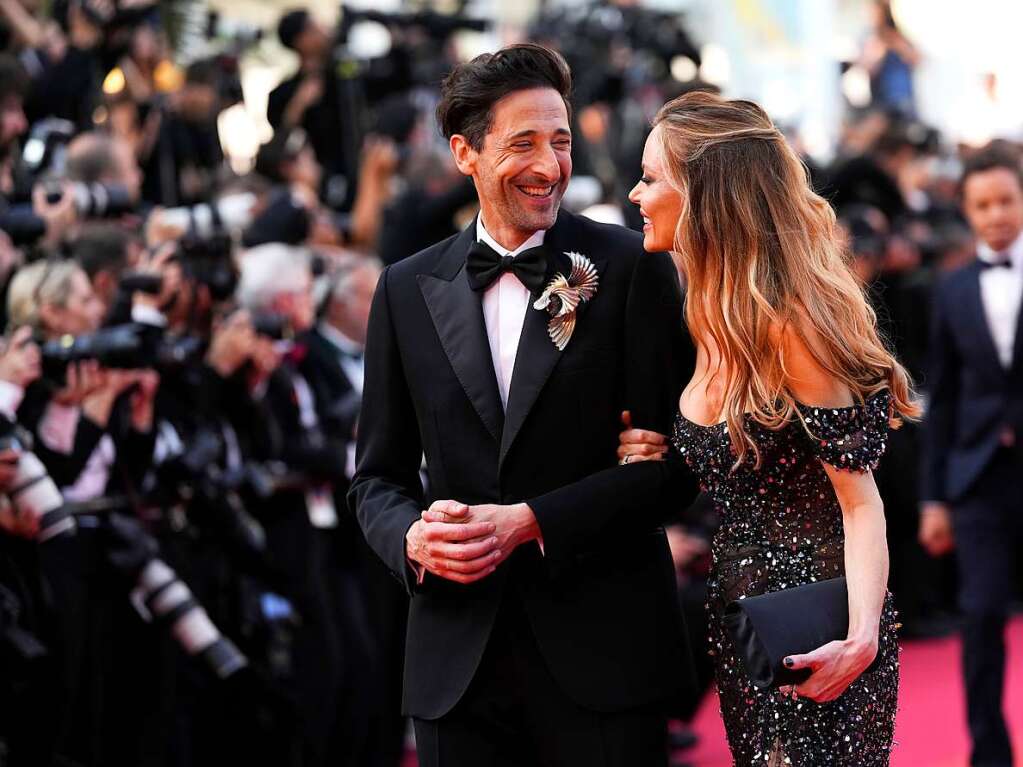 Adrien Brody, Schauspieler aus den USA, und Georgina Chapman, Modedesignerin aus Grobritannien