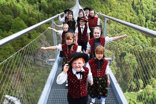 Fotos: Die Hängebrücke über den Todtnauer Wasserfall ist eröffnet