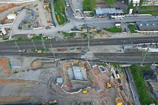 Bauarbeiten am Bahnhof laufen auf Hochtouren