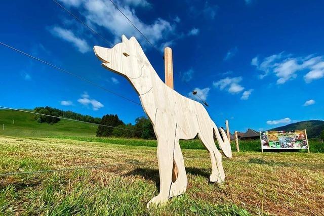 Landesminister von Baden-Wrttemberg diskutieren mit Bernauer Bauern ber den Wolf